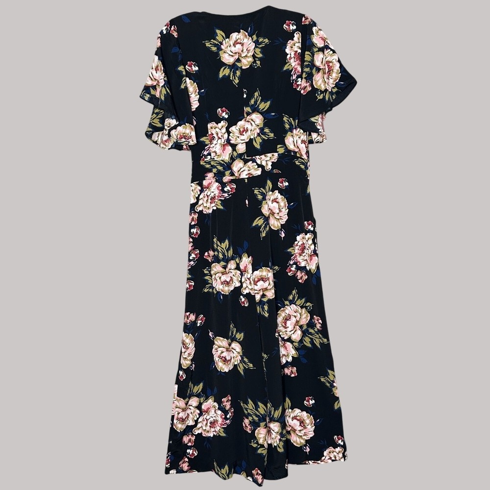 Umgee Wide Leg Jumpsuit Womens Size Small Floral Boho Vacation Cottage Beach - Picture 7 of 10
